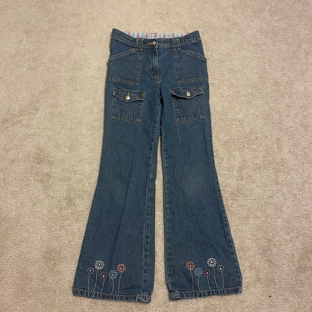 Gymboree Flower Girls Jeans (Size 10)